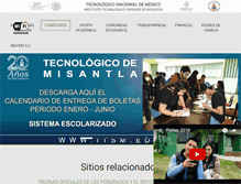 Tablet Screenshot of itsm.edu.mx